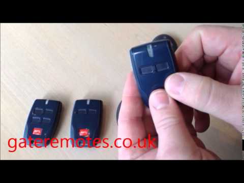 Programming BFT Mitto 2 & Mitto 4 Garage & Gate Remote Controls