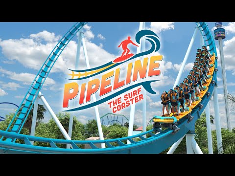Pipeline: The Surf Coaster New for 2023 at SeaWorld Orlando Official Announcement Animation