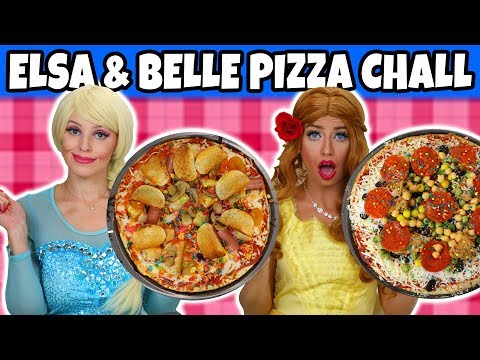 Elsa vs Belle Pizza Challenge. Who Gets the Surprise Ingredients? With Parody. Totally TV