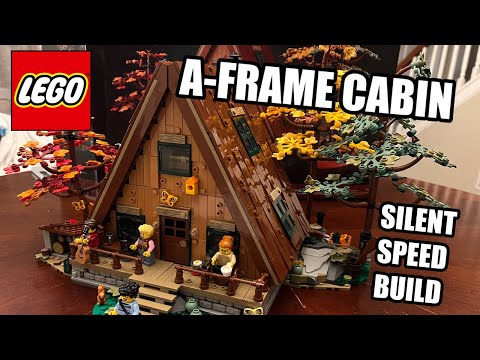A-Frame Cabin - LEGO Ideas 21338 - Relaxing Silent Speed Build