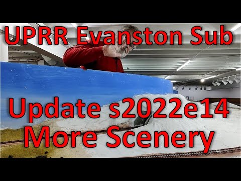 s2022e14 MORE SCENERY! Model Train Layout Built for Operations & Realism Union Pacific Evanston Sub