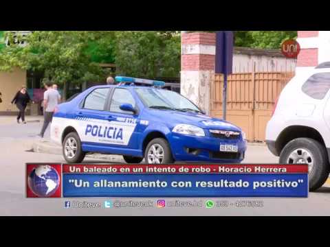 Un baleado por un intento de robo