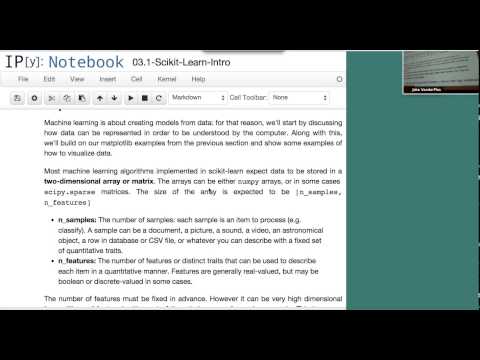 Jake VanderPlas: Introduction to Machine Learning in Astronomy with scikit-learn in python