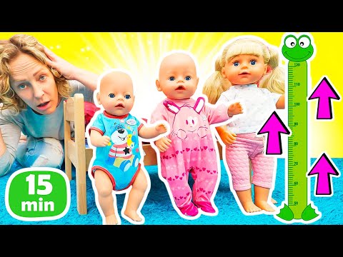 Puppen Videos für Kinder auf Deutsch. Baby Born Kompilation mit Nicole - 4 Folgen am Stück