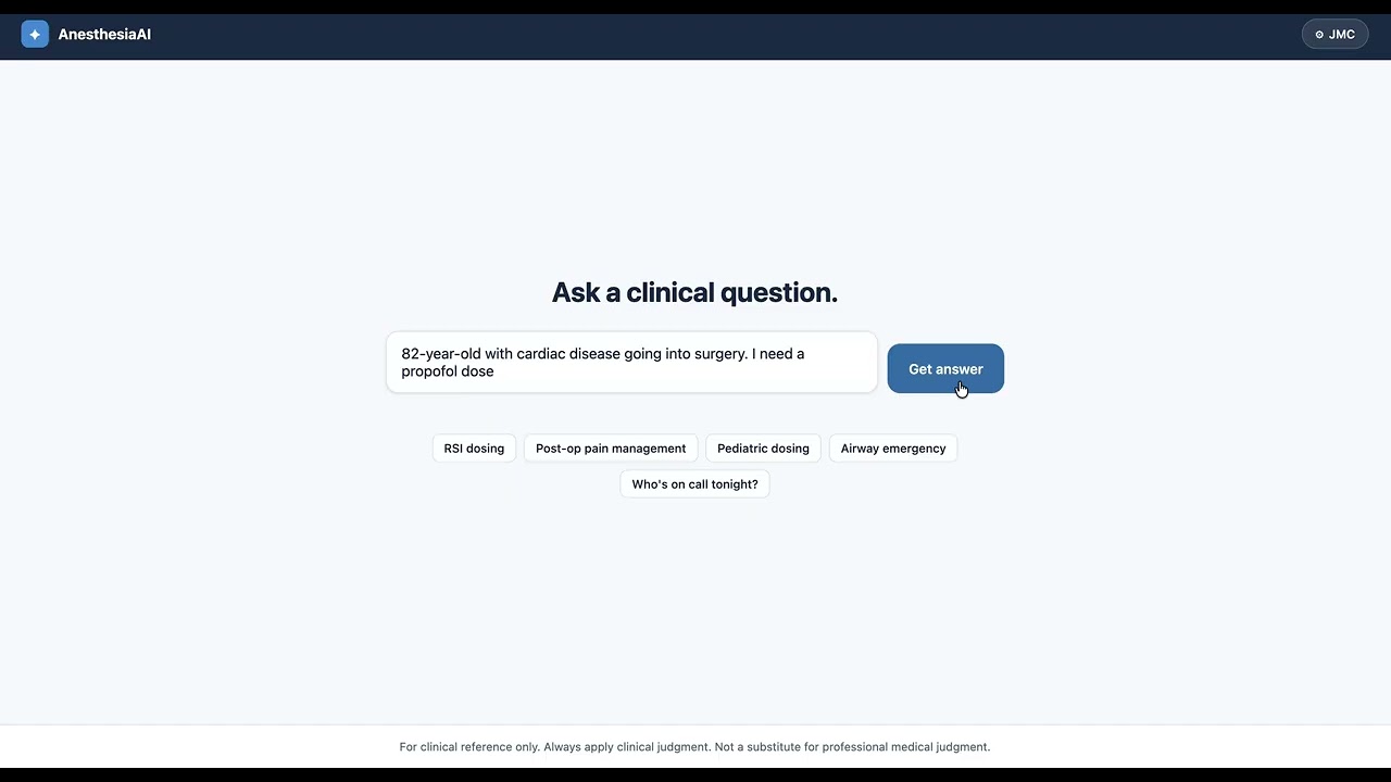 Anesthesia AI project preview