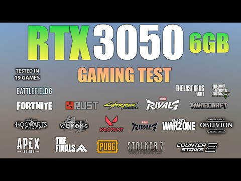 RTX 3050 6GB : Test in 19 Games - RTX 3050 6GB Gaming