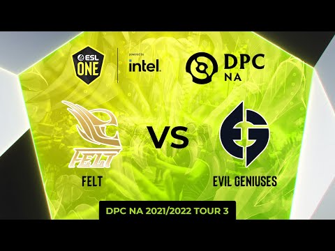 Felt vs Evil Geniuses | Game 1 | DPC NA Tour 3 - ESL One Summer 2022: Division 1