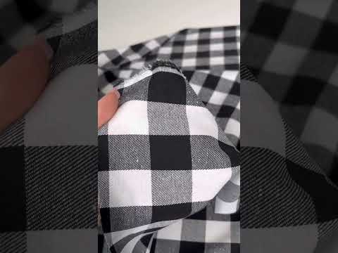 Checkered flannel, black and white pristatymas per 1-4 d.d.