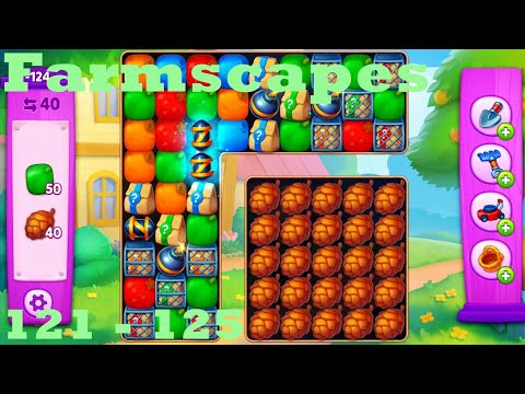 Farmscapes Level 121 - 125 HD Gameplay Walkthrough |  3 - match game | android | ios | pc | app