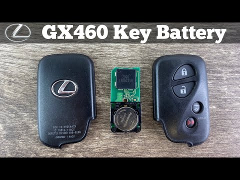 How To Replace A 2010 - 2020 Lexus GX460 Remote Key Fob Battery - Remove Change Smart Key Battery