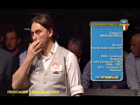 ANIELLO vs LA MANNA  SEMIFINALE 4^PROVA BILIARDO  BTP 2012 RHO @TREDICALCIO