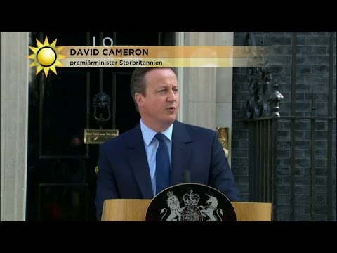 David Cameron avgår efter Brexit - Nyhetsmorgon (TV4)