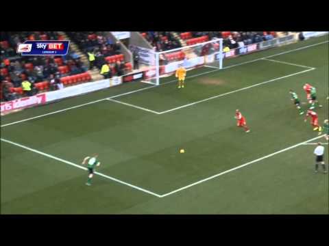 Liam O'Neil's goal for Scunthorpe against Leyton Orient from January 2015