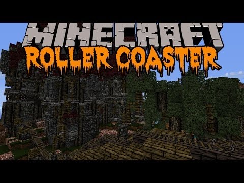 Minecraft: HALLOWEEN ROLLER COASTER! (HUGE SCARY ROLLER COASTER) Build Showcase