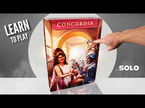 Concordia Solitaria Solo Playthrough & Tutorial | Learn to Play
