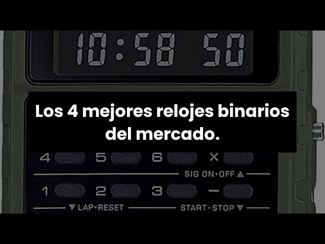 Vídeo relacionado con getDigital 7235 - Reloj Digital que Marca la Hora en Modo Binario para Profis, con Luces LED, Negro