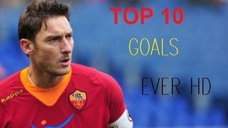 Die 10 schönsten Tore des Francesco Totti
