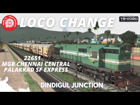 MGR Central - Palakkad SF Express | loco change| #indianrailways |#railworks |#bharatstream