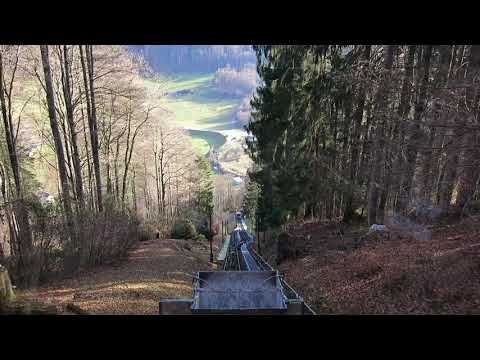 Standseilbahn 8783.01 Linthal - Braunwald Talfahrt - Funicular