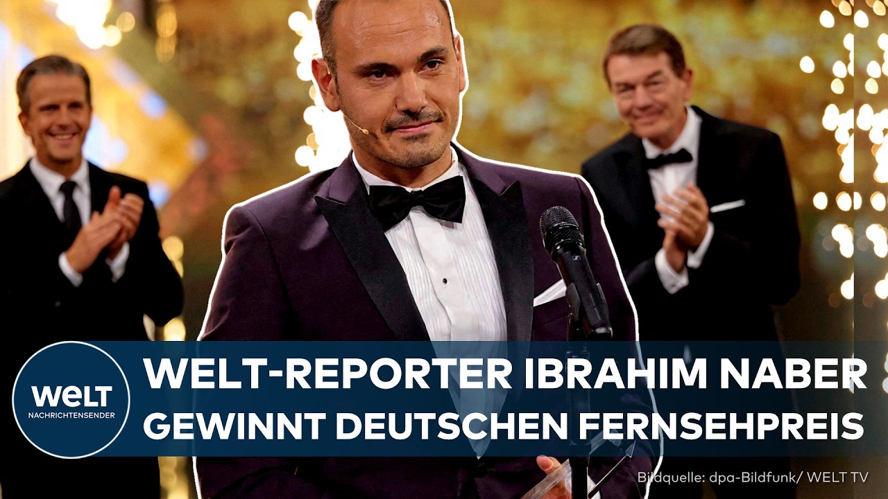 DEUTSCHER FERNSEHPREIS 2026: Ibrahim Naber gewinnt – WELT-Chefreporter mit emotionaler Dankesrede