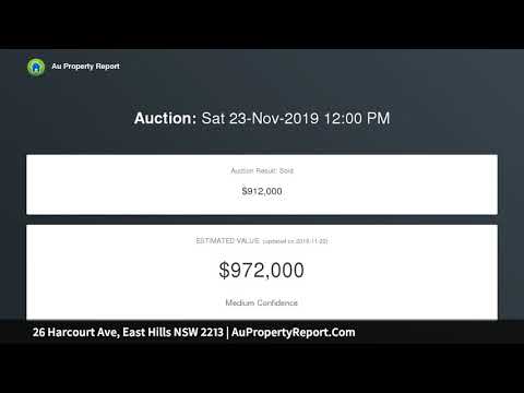 26 Harcourt Ave, East Hills NSW 2213 | AuPropertyReport.Com