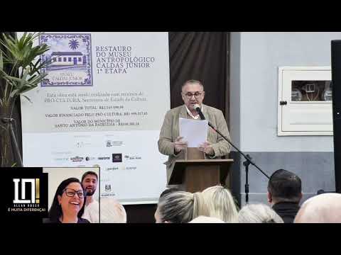 Secretário de Cultura fala no Lançamento do Restauro do Museu Antropológico Caldas Júnior