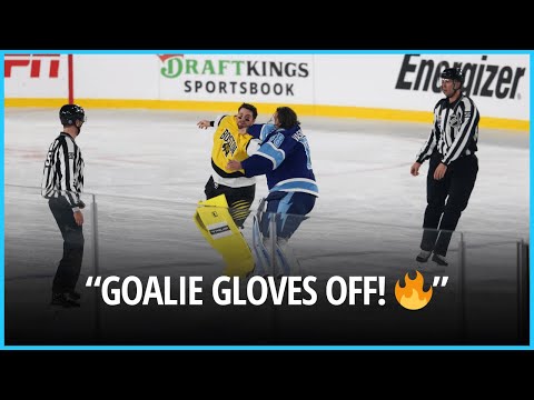 Goalie Fight Shock! Swayman vs Vasilevskiy in Tampa’s Outdoor Hockey Showdown। USA NEWS TODAY