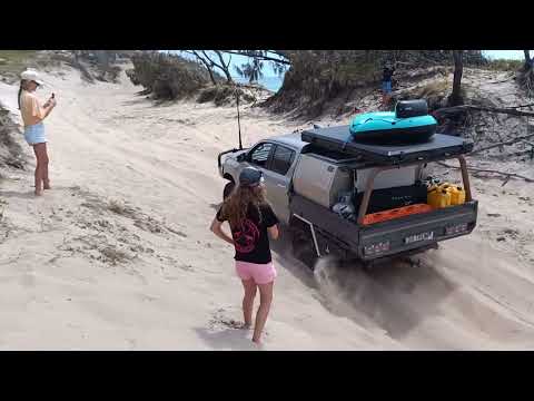 NSW People ALL Bogged!! 😁At Rocky Beach (Ngkala), Fraser Island 
