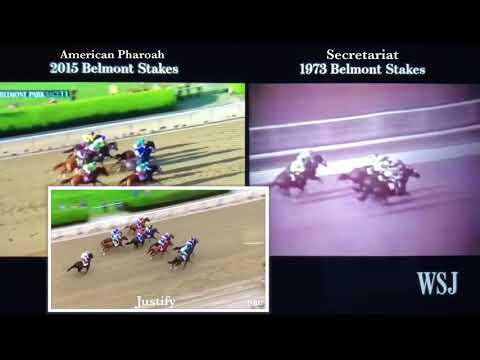 2018 Belmont Stakes - Justify vs American Pharoah vs Secretariat