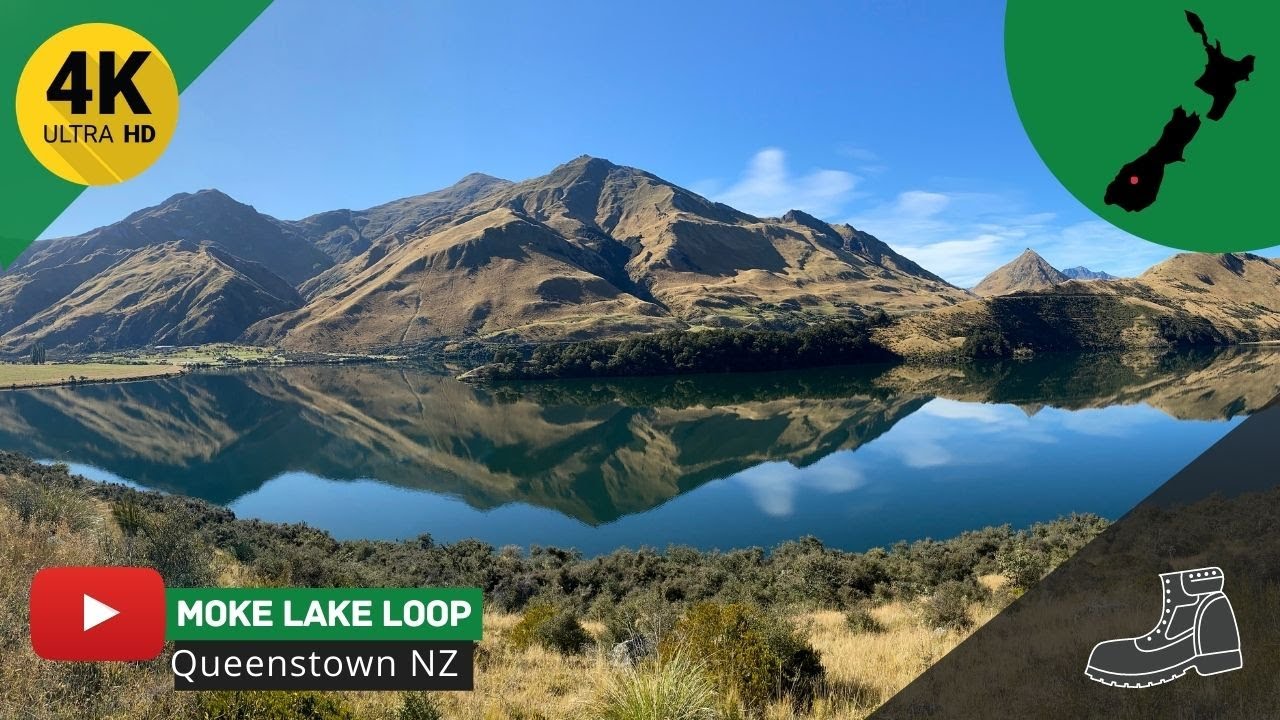 Join a scenic hike around Moke Lake Loop Track with breathtaking reflections at every turn.