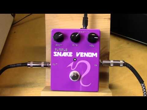 Purple Snake Venom Overdrive Pedal from Revolt Amps