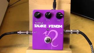 Purple Snake Venom Overdrive Pedal from Revolt Amps