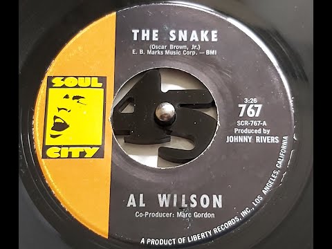 Al Wilson 'The Snake' 1968 45 rpm
