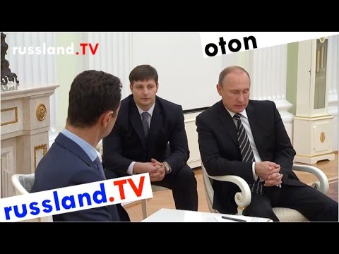 Putin auf deutsch zu Assad in Moskau [Video]