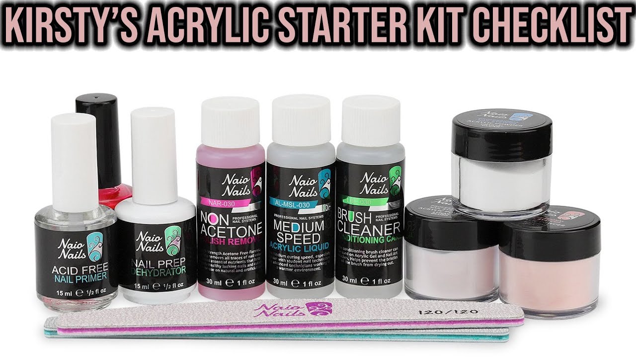 Acrylic Nails Starter Kit Kirsty's Checklist
