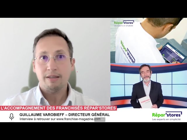 « L’interview vidéo des franchiseurs » L’accompagnement des franchisés Répar’Stores, interview par Franchise Magazine – 3/5