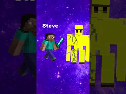 M.R frooty 444 - Steve Vs all mobs 😱 #minecraft #Steve #shorts