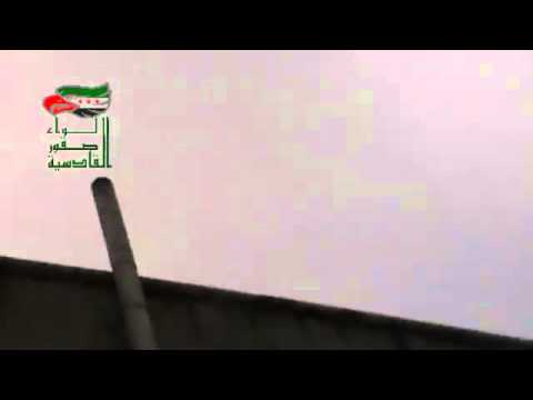 التصدي للطيران الحربي التابع لقوات النظام في كرناز في محافظة حماة من قبل لواء صقور القادسية