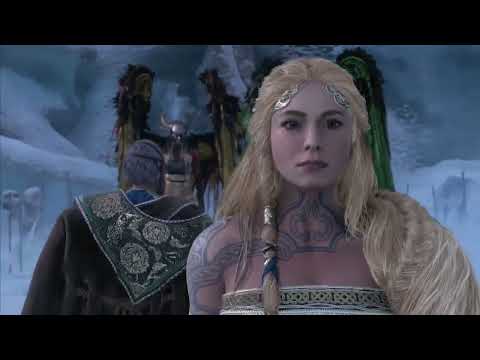 God Of War 5 Ragnarok - Odin defends Atreus & Sif talks with Thor PS5 2022 4K 60FPS