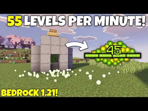 NEW BEST EVER XP FARM in 1.21 Minecraft Bedrock ! (No Trident)