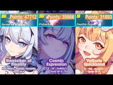 Honkai Impact 3rd: Ex-Memorial Arena Ver 7.9 W3 | Sprout of Wishing, Pishacha, Doom | HoFi, CE, VQ