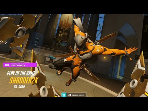 Overwatch Genji God Shadder2k Carries Dafran -POTG-