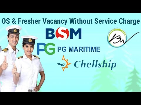 Free Vacancy OS and Fresher Seafarers