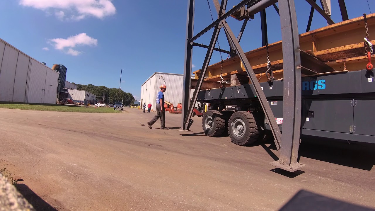 Cardinal Contracting Moves 55' Tall Baghouse, September 2018