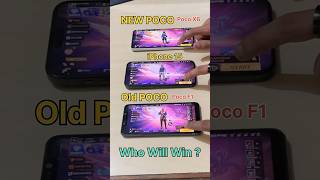 Old POCO 😈 vs NEW POCO vs iPhone 15 vs POCO X6 PRO - FREEFIRE SPEED TEST #freefire #shorts