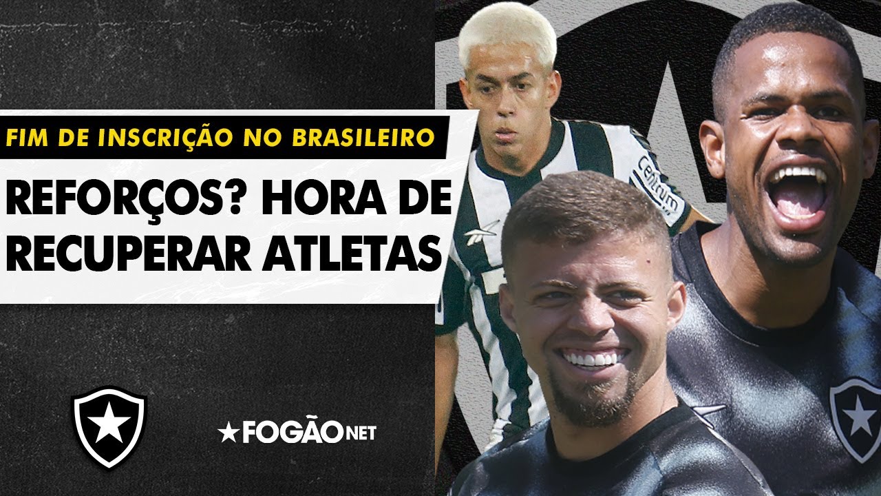 VÍDEO | Em reta final de inscrição, Botafogo deve tentar recuperar jogadores em baixa
