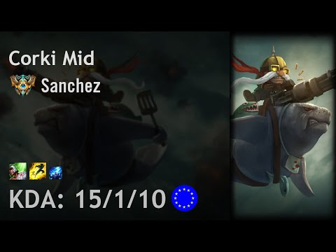 Corki Mid vs Ryze - Sanchez - EUW Challenger Patch 6.18