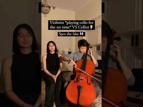 Can you spot the FAKE cellist?...#shorts
