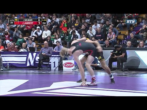 Big Ten Rewind: 2017 Wrestling - 125 LBs - Iowa's Thomas Gilman vs. Nebraska's Tim Lambert