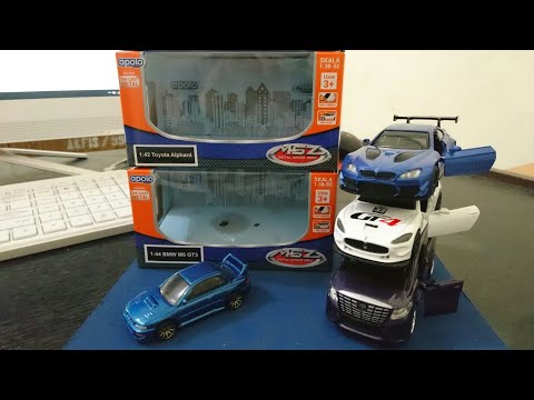 Mainan Diecast Apolo : Toyota Alphard, Maserati Gran Turismo GT4, BMW M6 GT3